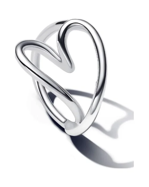 Pandora ring 193288C00-50 Hollow heart 