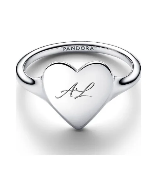 Pandora ring 193988C00-50 engravable heart