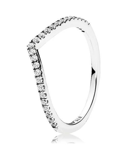 Bague Pandora 196316CZ-54 en argent sterling Zirconia Glittering Desire