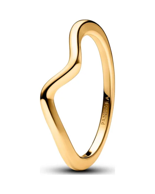 Pandora Tidlös ring 163095C00-56 polerad våg