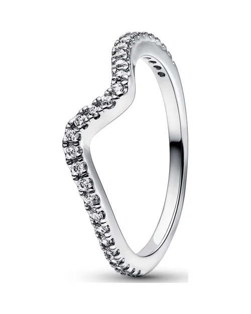 Pandora Zeitlose Ring 192539C01-52 Glitter Welle