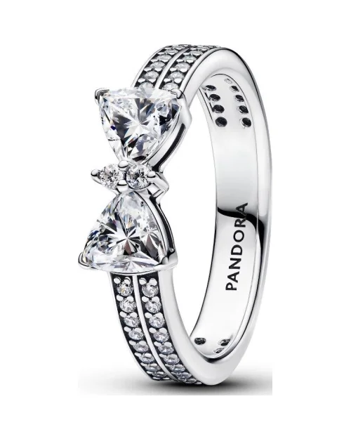 Pandora Timeless 193552C01-56 pierścionek z podwójnym paskiem