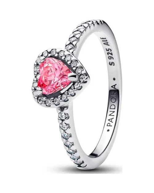 Pandora Timeless 198421C03-52 pink heart ring