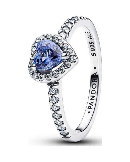 Anillo Pandora Timeless 198421C05-50 corazón azul