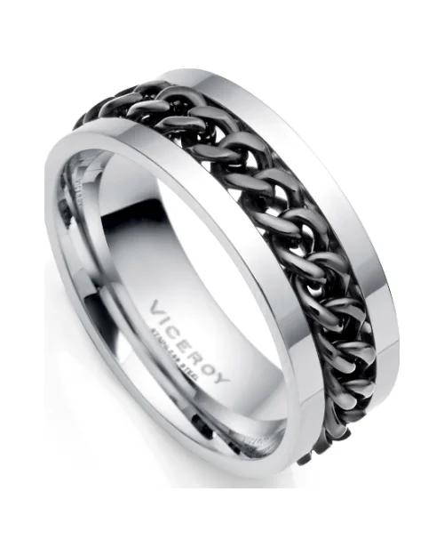 Viceroy Ring 15144A02000 Edelstahlkette schwarz