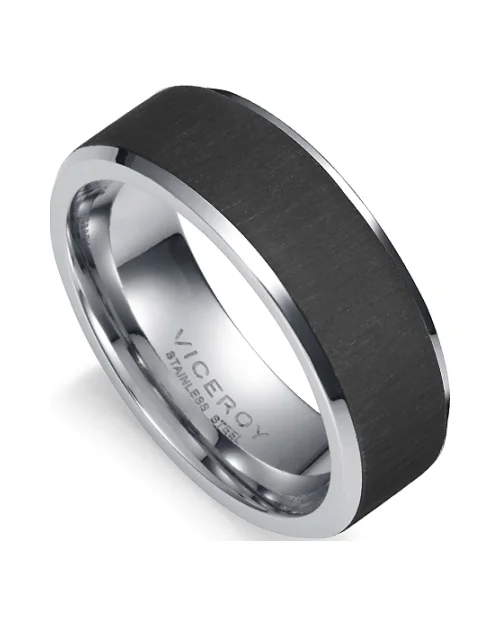 Viceroy Magnum ring 1330A02200 stainless steel IP black
