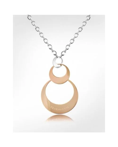 Chaîne et pendentif Rebecca XGRKXB19 Femmes Acier Plaqué Argent