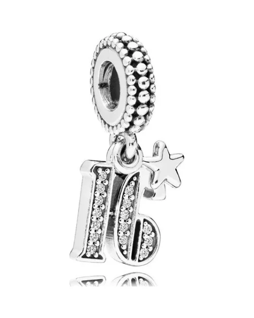 Zawieszka charms Pandora 797261CZ srebrna kobieta 16 lat miłości