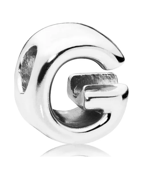 Charm Pandora 797461 silver woman letter G