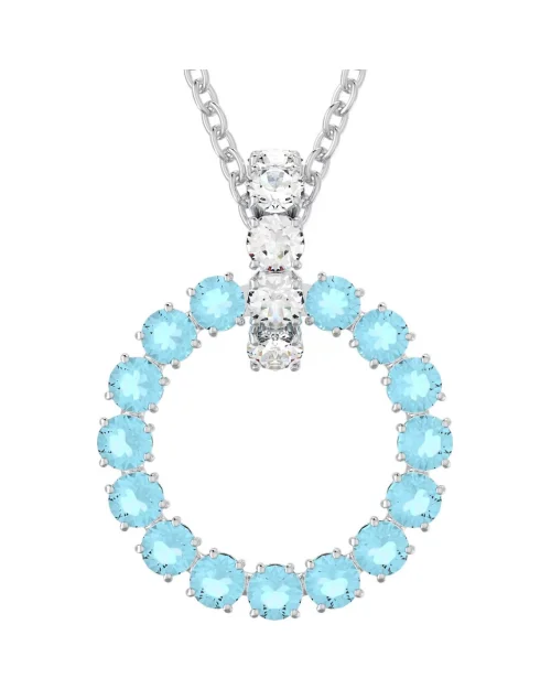 Pendente Swarovski Exalta 5643751 rodiato blu