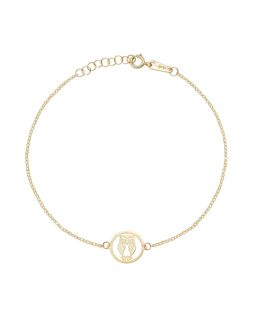 Collier Amen AU9BRGUG3 femme hibou médaille