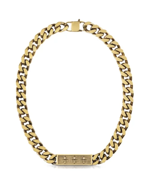 Collar Guess eslabones UMN70003 acero dorado