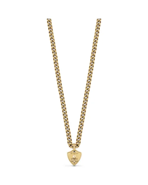 Collar Guess eslabones UMN70009 acero dorado
