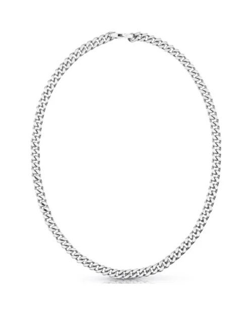 Collar Guess eslabones UMN70019 acero plateado