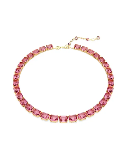 Swarovski achteckige Millenia Halskette 5683429 rosa