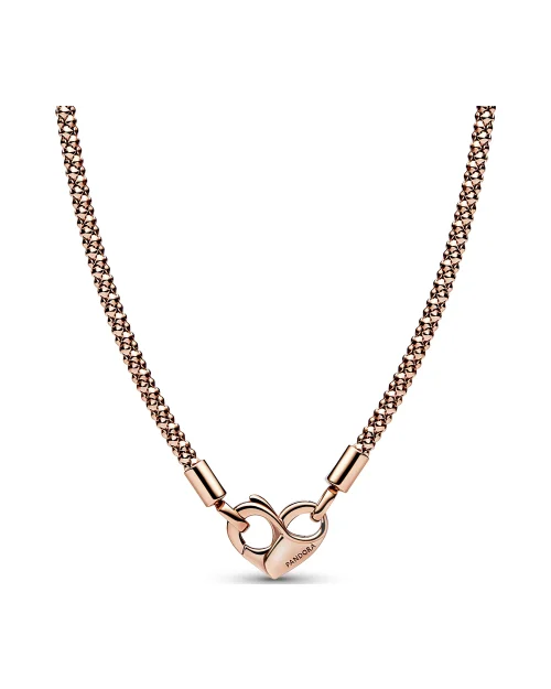 Pandora 382451C00-45 halsband med hjärtdubbar