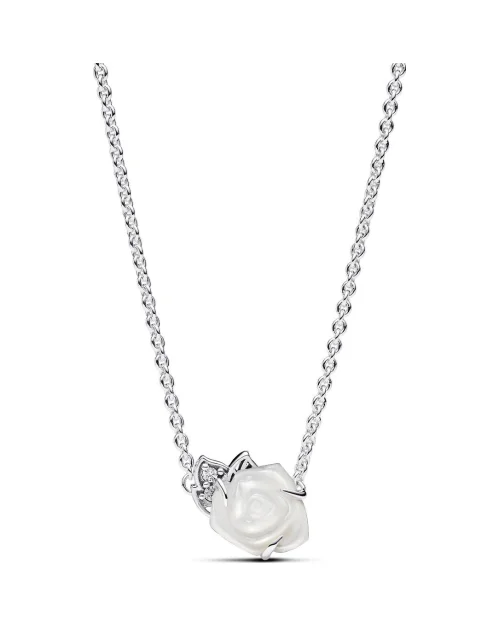 Collana Pandora Moments 393206C01-45 rosa bianca