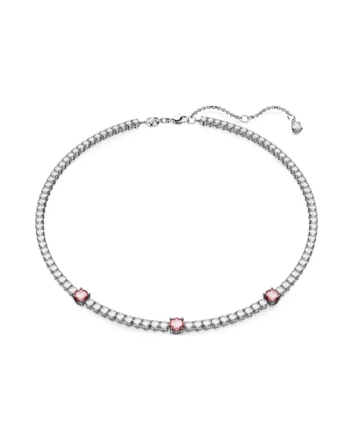 Swarovski Matrix Tennis Halskette 5666165 rosa