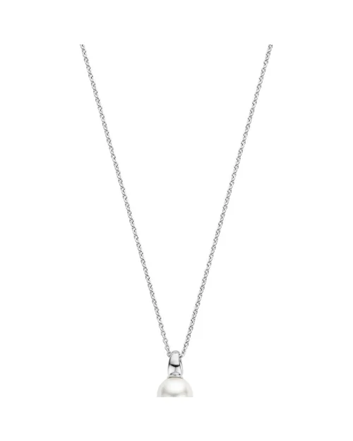 Ti Sento 34037PW/42 pearl silver necklace