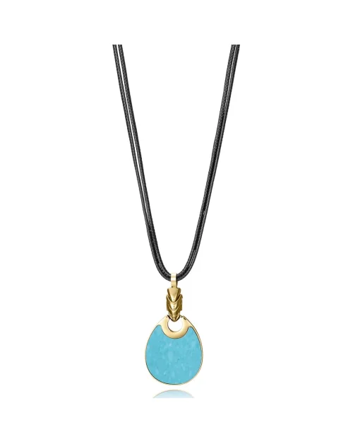 Collana Viceroy Fashion 15190C01012 in acciaio e cordoncino