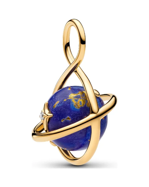 Charm Pandora 765032C01 planeta azul giratorio