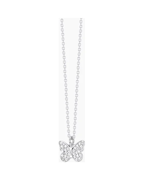 Gargantilla Mabina Fly To Me 553299 mariposa plata 925 circonitas
