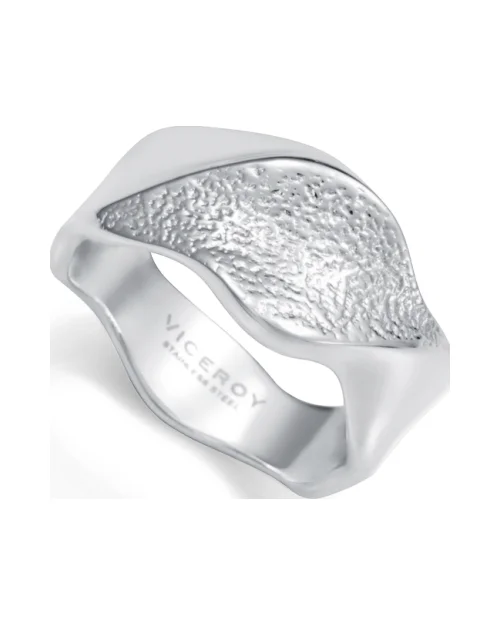 Anello Viceroy 14460A01600 in acciaio placcato argento da donna