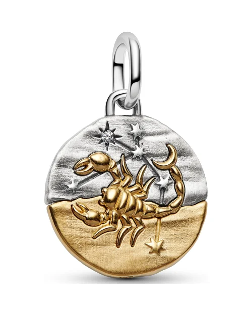 Pandora-medaillon ME 764985C01 Schorpioen met zirkonia
