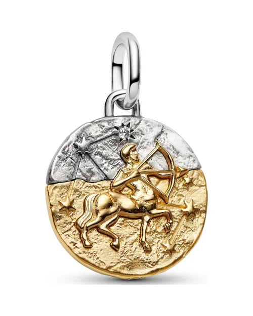 Pandora-medaillon ME 764988C01 Boogschutter met zirkonia