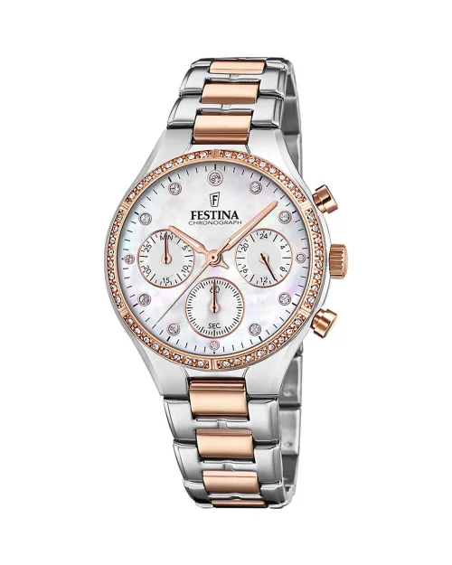 Festina Boyfriend F20403/1 roestvrij stalen dameshorloge