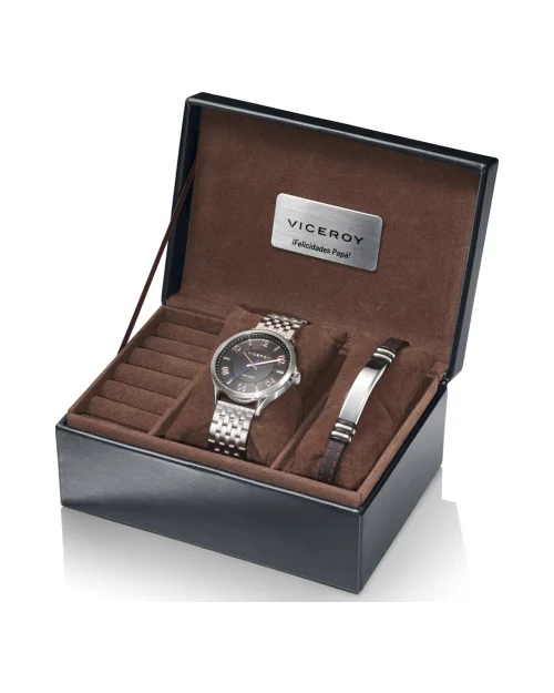 Viceroy Beat 401087-99 klocka i rostfritt stål + armband i paket