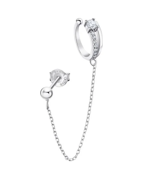 Lotus Silver LP3335-9/1 woman chain earring