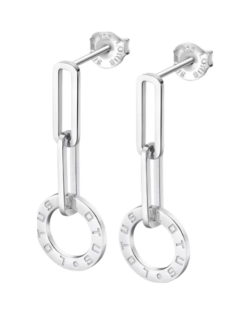 Lotus Silver link earrings LP3418-4/1 woman