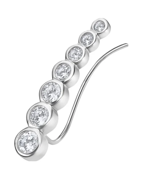 Climbing earring Lotus Silver LP3387-9/1 woman