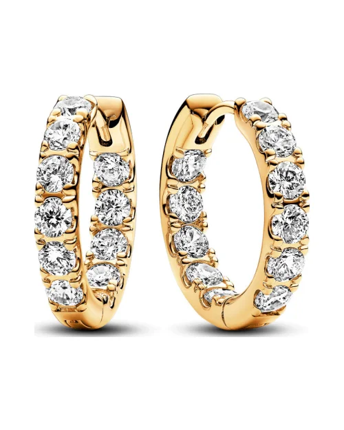 Pandora 263002C01 Zeitlos fila Creolen Ohrringe