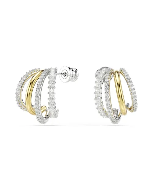 Kolczyki kółka Swarovski 5689718 Hyperbola 