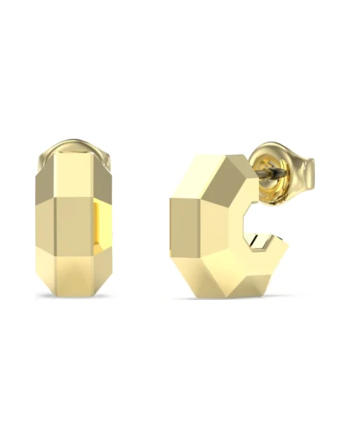 Guess Boucles d'oreilles Exagon JUME05093JWYGT-U acier inoxydable