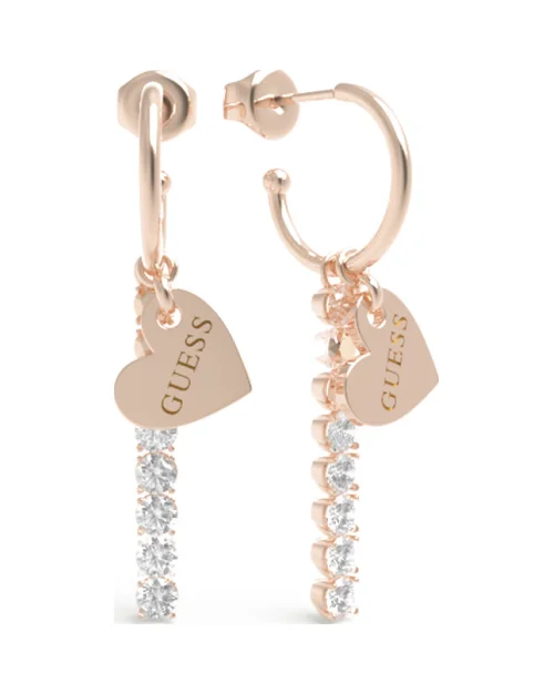 Guess JUBE01079JWRGT-U Kolczyki od serca do serca
