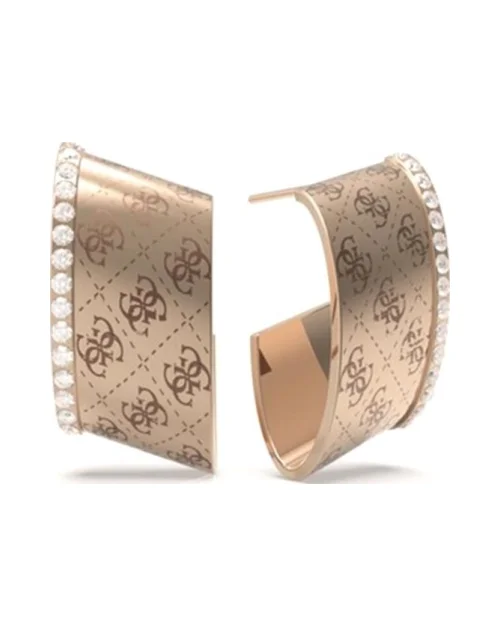 Guess JUBE01157JWRGT-U Ronde Harmony Oorbellen