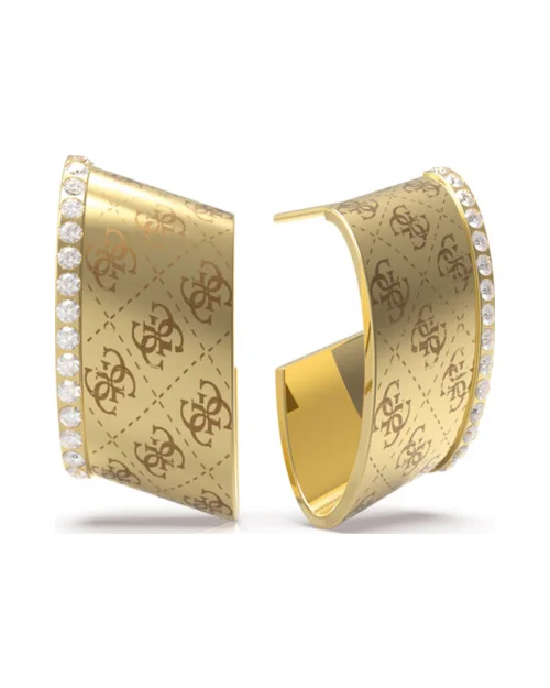 Guess JUBE01157JWYGT-U Ronde Harmony Oorbellen