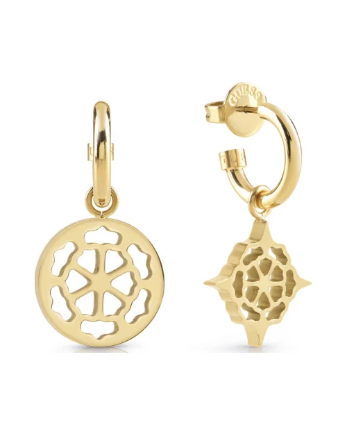 Guess JUBE01179JWYGT-U Boucles d'oreilles Blooming Peony