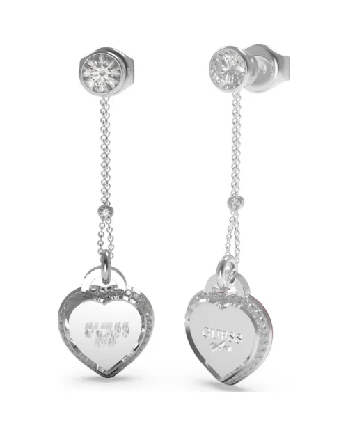 Guess JUBE01425JWRHT-U Delikatne kolczyki w kształcie serca