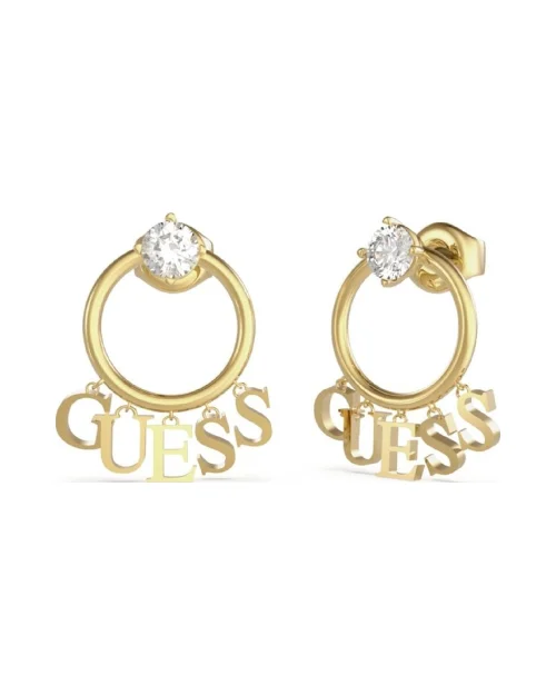 Guess JUBE02222JWYGT-U Kristal Harmonie Oorbellen