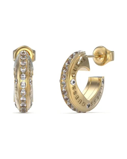 Guess JUBE03347JWYGT-U Rollende harten oorbellen