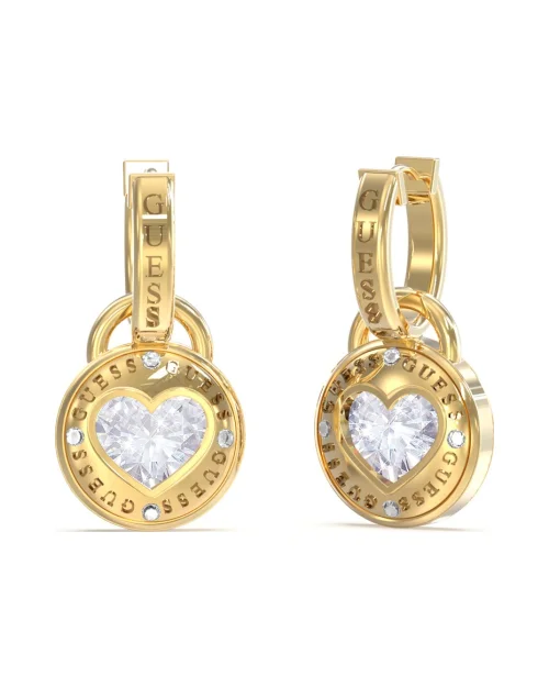 Guess JUBE03351JWYGT-U Rollende harten oorbellen