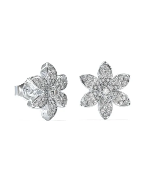 Kolczyki Guess JUBE04145JWRHT-U Biały lotos
