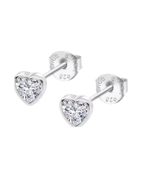 Pendientes Lotus Silver LP2000-4/1 plata corazón
