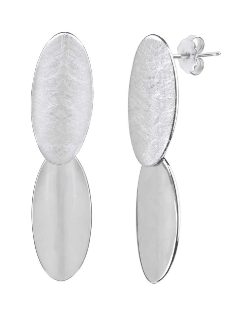 Boucles d'oreilles ovales doubles X25843A Vidal &amp; Vidal