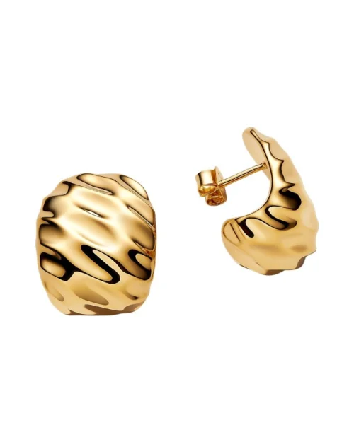 Pandora 263879C00 wide hoop earrings 