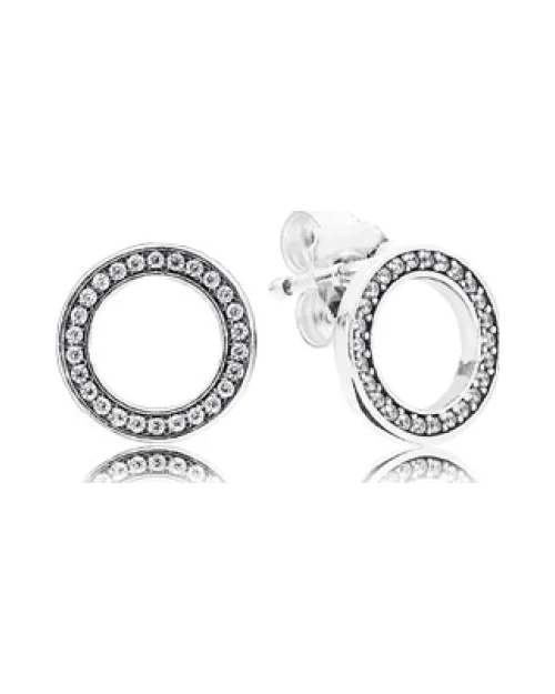 Kolczyki damskie Pandora 290585CZ Srebrny guzik Always Pandora